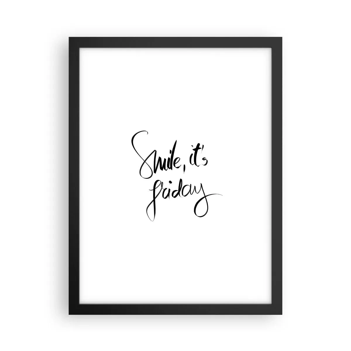 Poster in een zwarte lijst - Echte vreugde - 30x40 cm