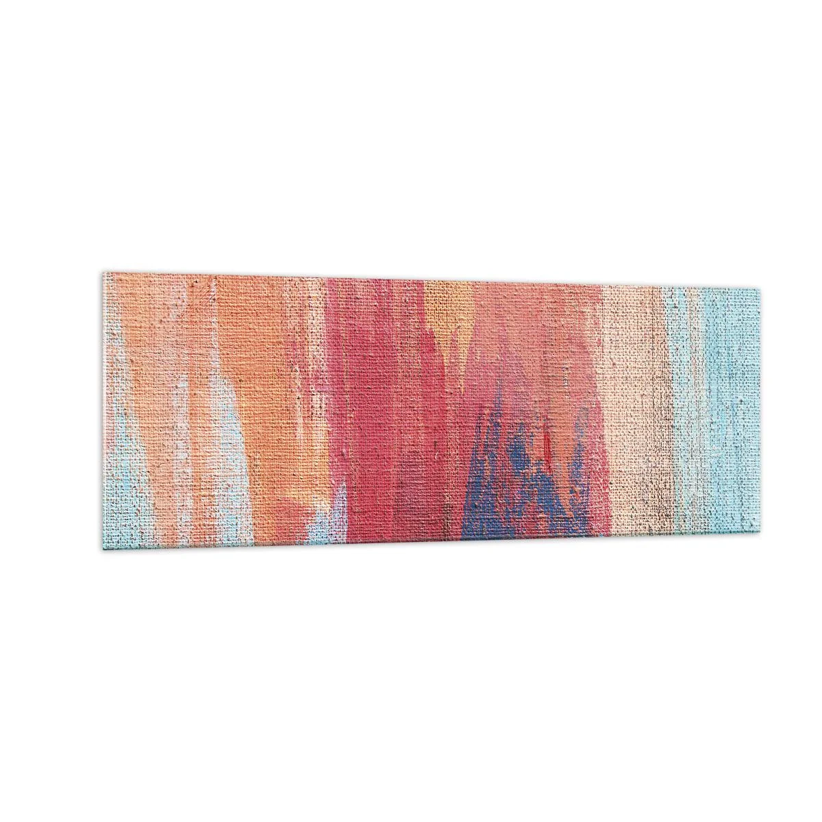 Schilderen op glas - Ren door de regenboog - 140x50 cm