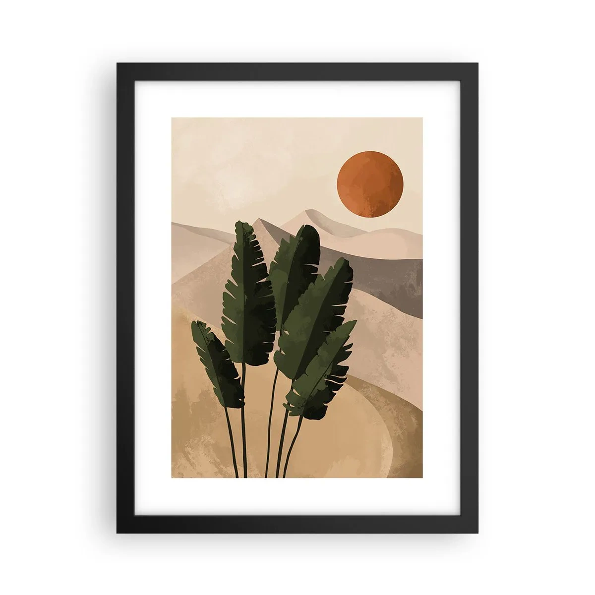 Poster in een zwarte lijst - De triomf van het leven - 30x40 cm