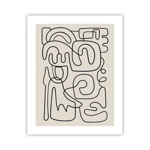Poster - Volg het pad - 40x50 cm