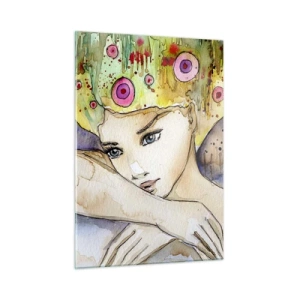 Schilderen op glas - Vlinderprinses - 50x70 cm