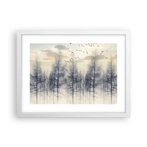 Poster in een witte lijst - Bosgeesten - 40x30 cm