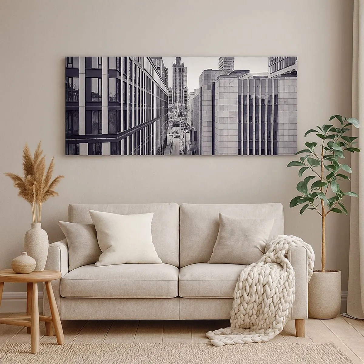 Schilderen op canvas - Warschau vallei - 100x40 cm