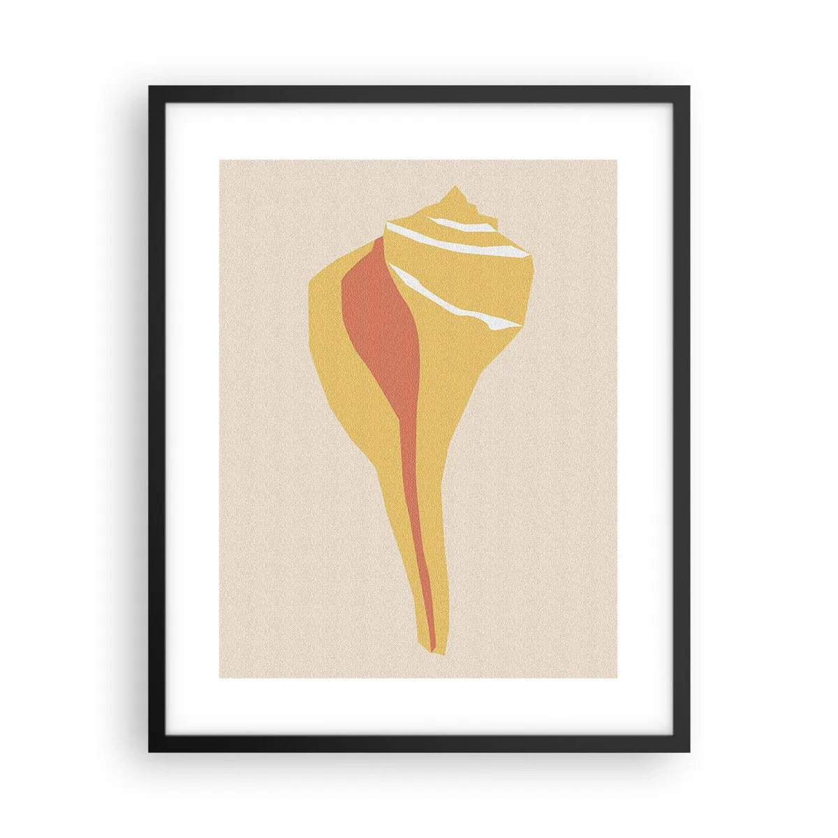 Poster in een zwarte lijst - Organische abstractie – groei - 40x50 cm