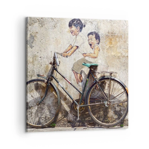 Schilderen op canvas - Waar of niet waar? - 60x60 cm