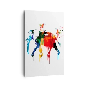 Schilderen op canvas - Iedereen kan dansen - 80x120 cm