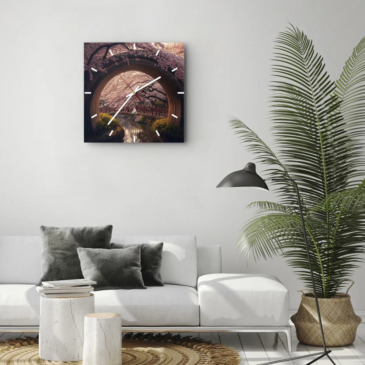 Wandklok - Klok - Japanse lente - 40x40 cm