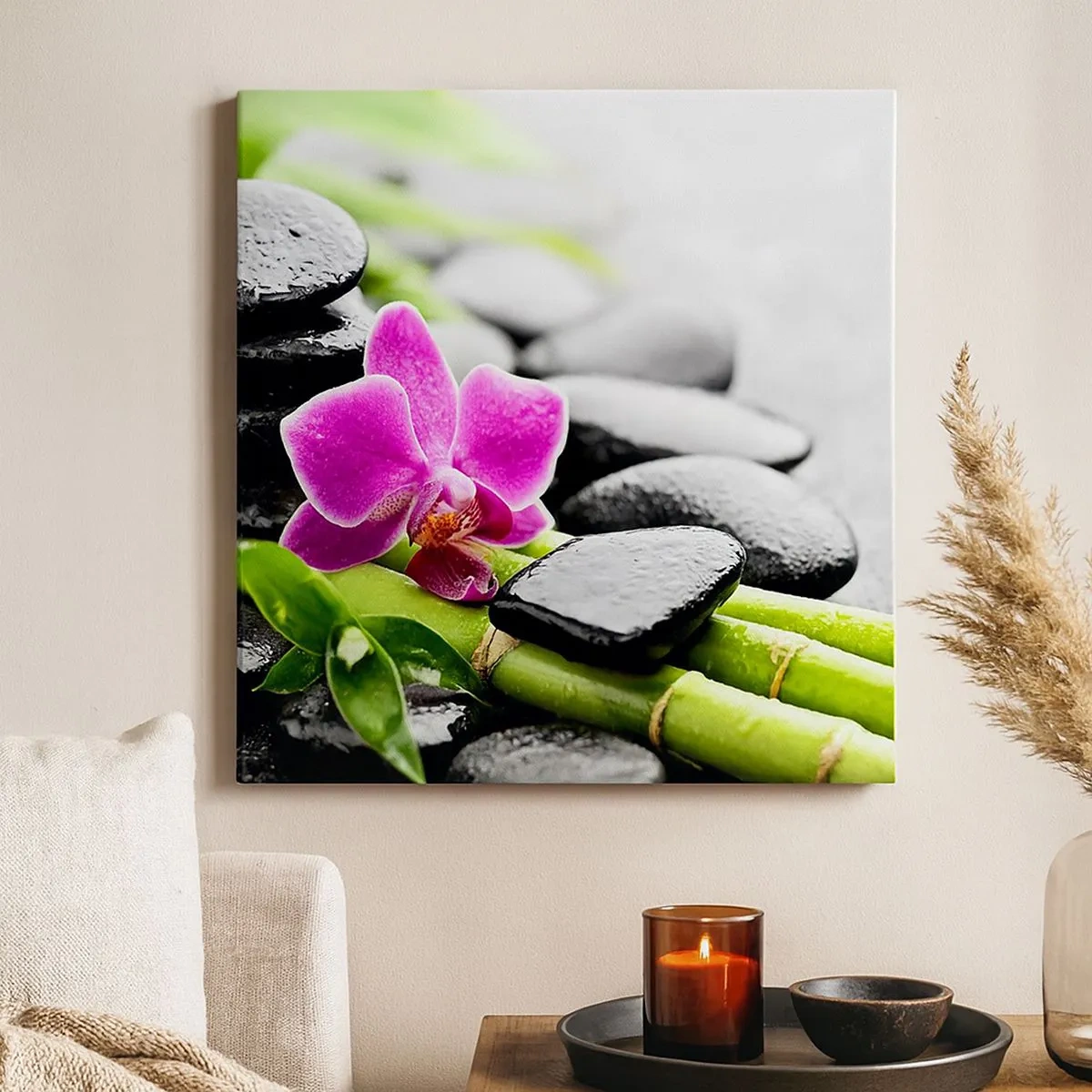 Schilderen op canvas - In een vrede evenwicht - 30x30 cm