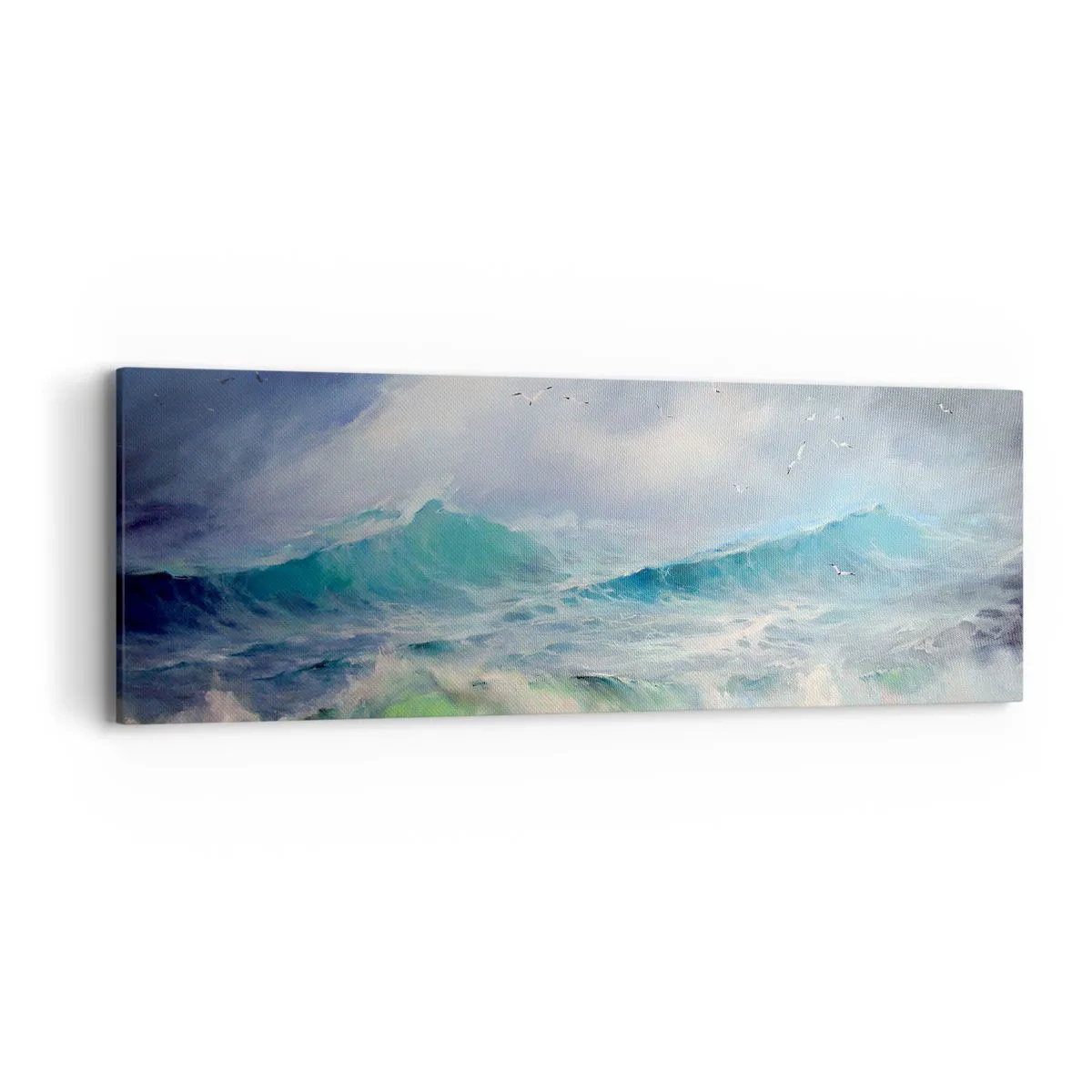 Schilderen op canvas - 'De wervelwind huilde van triomf...' - 90x30 cm