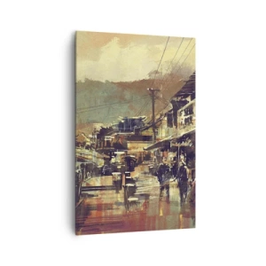 Schilderen op canvas - Het leven als een rijkdom aan grijs - 80x120 cm