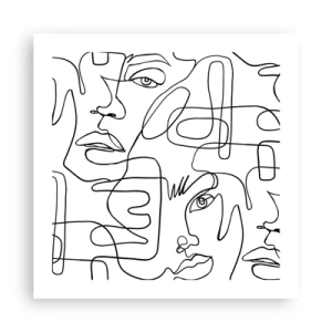 Poster - In verwarde emoties - 50x50 cm