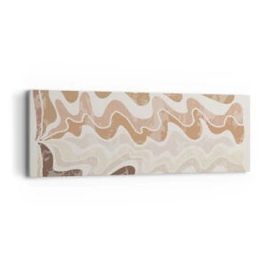 Schilderen op canvas - Goede energie – goede emoties - 90x30 cm