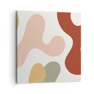 Schilderen op canvas - Kronkels of krullen? - 60x60 cm