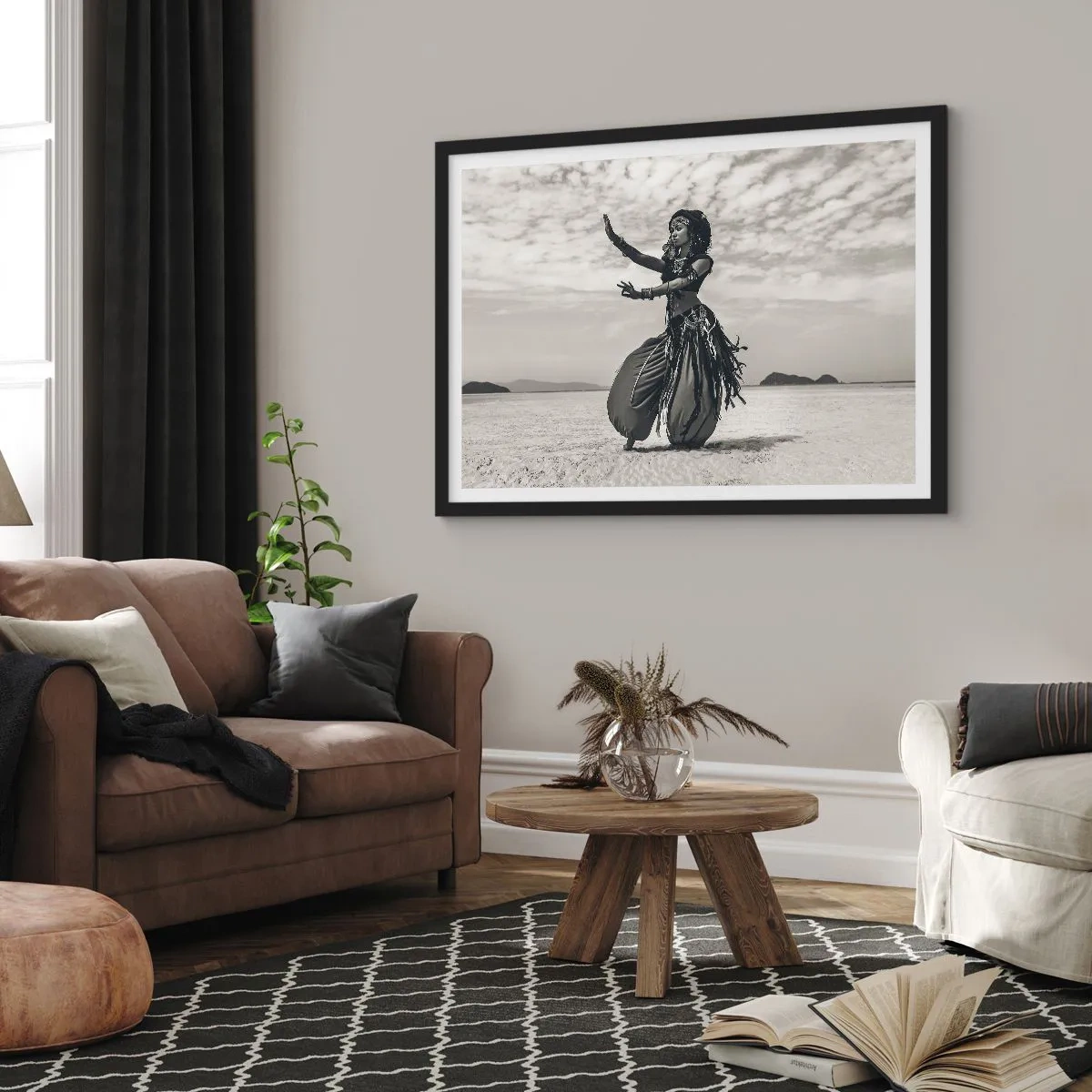 Poster in een zwarte lijst - De dans van de zuidelijke eilanden - 40x30 cm