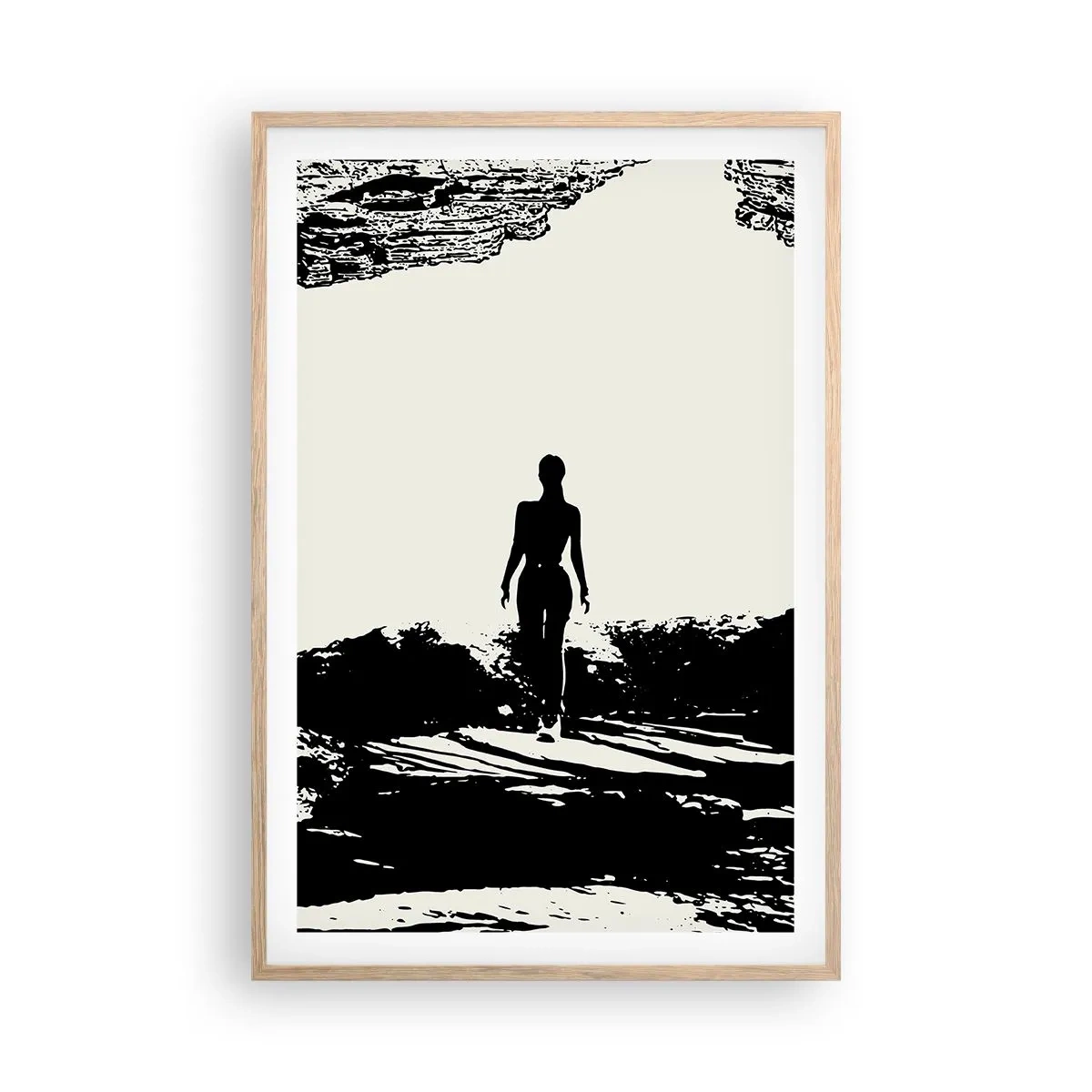 Een poster in een licht eiken lijst - Een nieuwe kijk - 61x91 cm