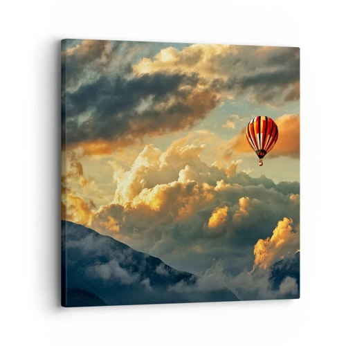 Schilderen op canvas - Ik vlieg omdat ik dat wil - 30x30 cm