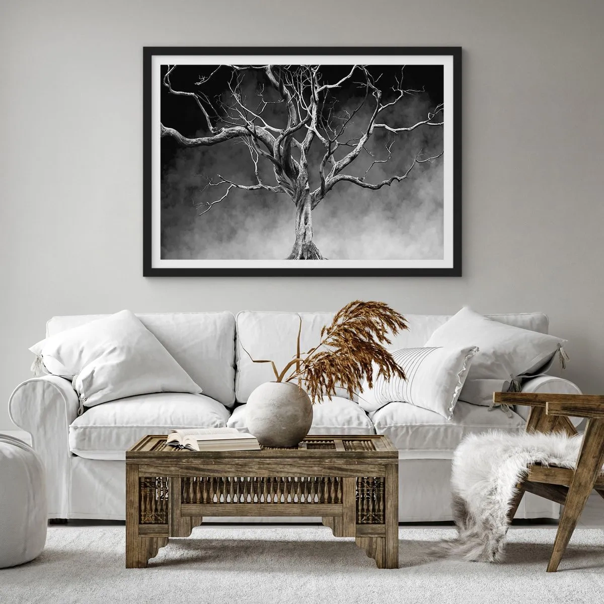 Poster in een zwarte lijst - Oorspronkelijk en heilig - 100x70 cm