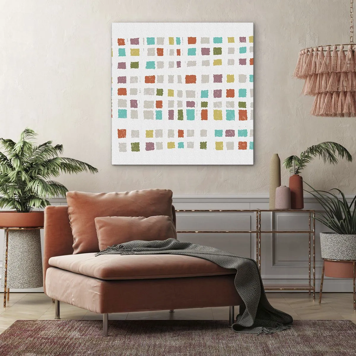 Schilderen op canvas - Onbekend spel - 50x50 cm