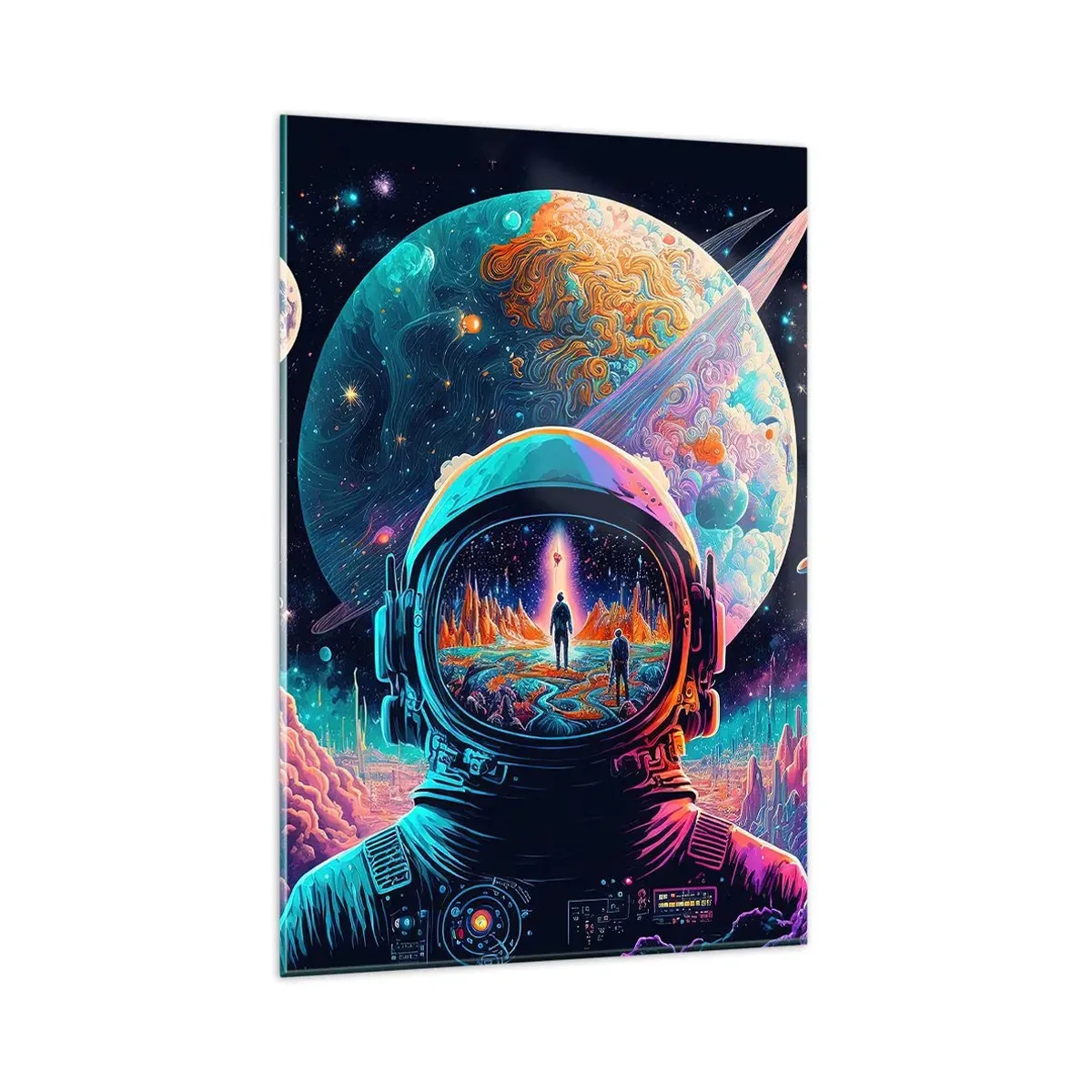Schilderen op glas - Filosofen hebben er niet van gedroomd - 80x120 cm