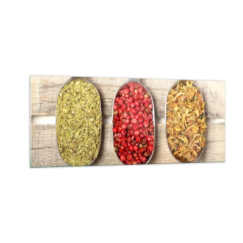 Schilderen op glas - Keuken magie - 100x40 cm