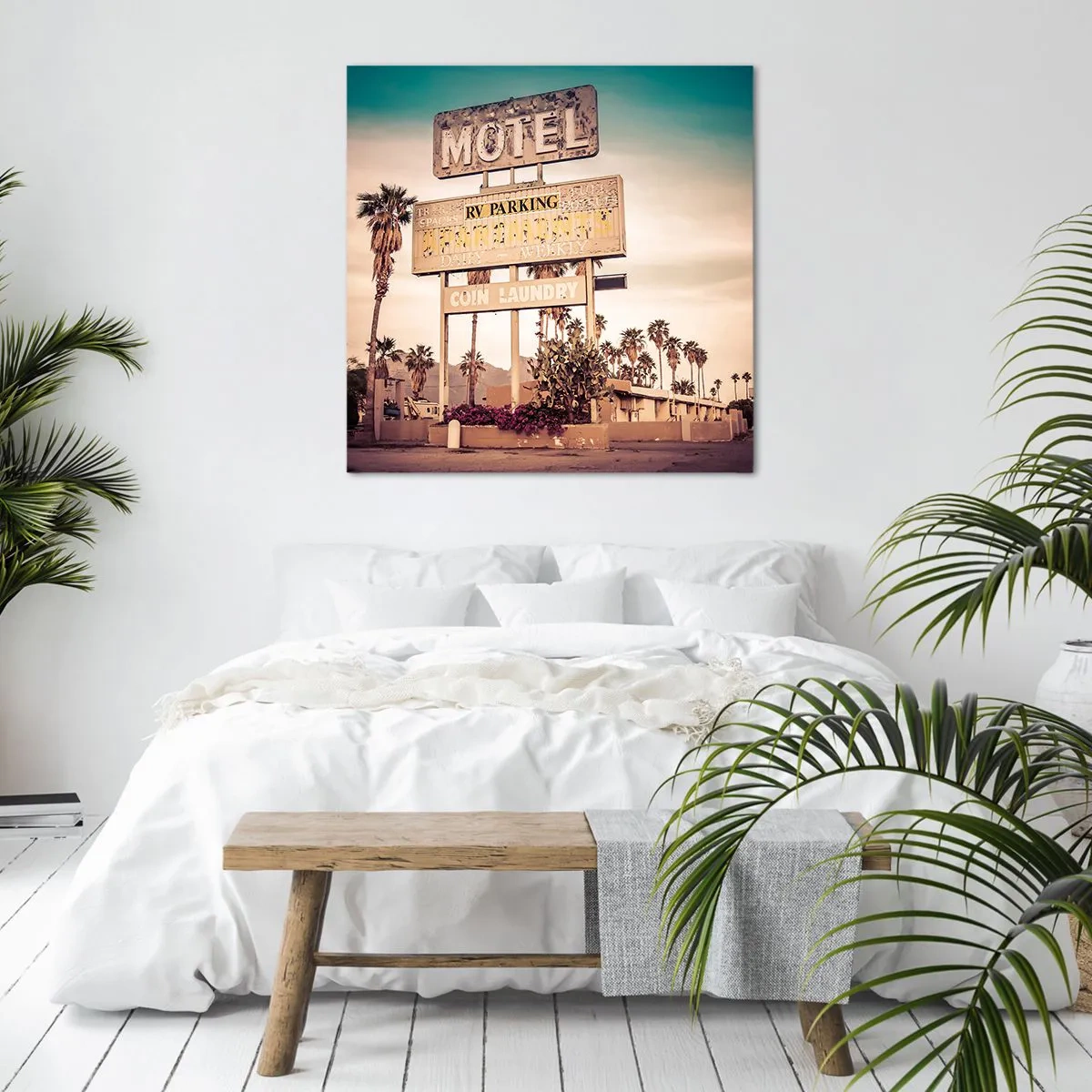 Schilderen op canvas - Hier staat de tijd stil - 70x70 cm