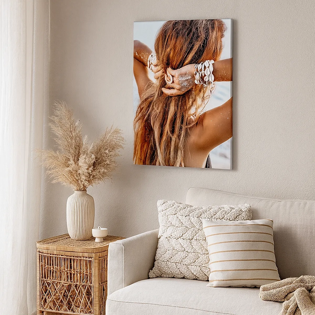 Schilderen op canvas - Een zusje van water en zon - 50x70 cm