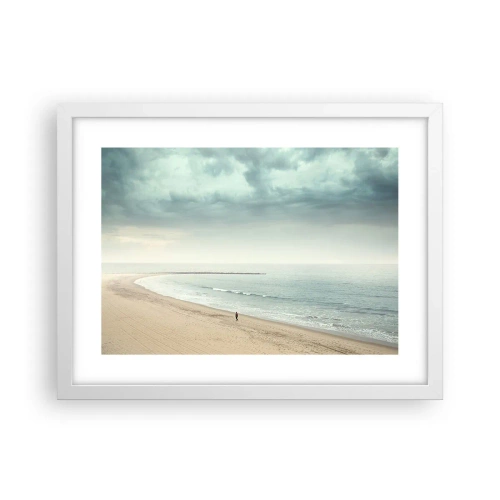 Poster in een witte lijst - op zoek naar vrede - 40x30 cm