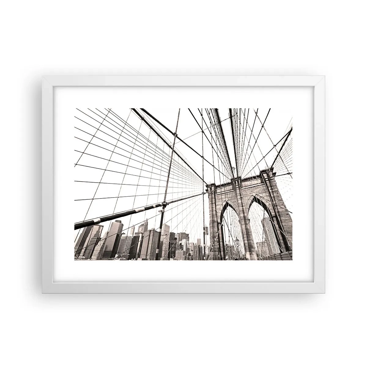 Poster in een witte lijst - Kathedraal van New York - 40x30 cm