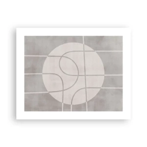 Poster - Rond en rechtdoor - 50x40 cm