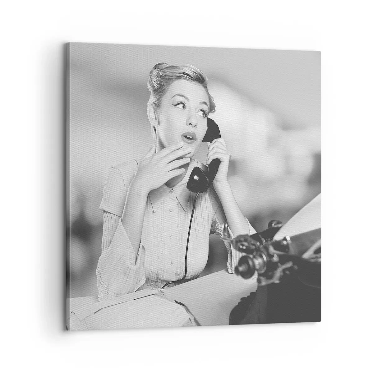 Schilderen op canvas - Hallo, het zijn de jaren 50. - 60x60 cm