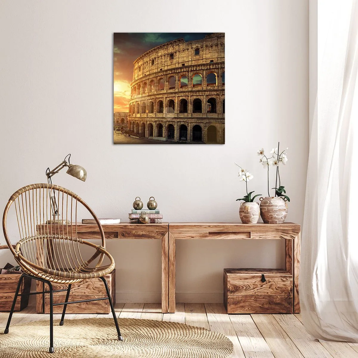 Schilderen op canvas - Een kolossale indruk - 70x70 cm