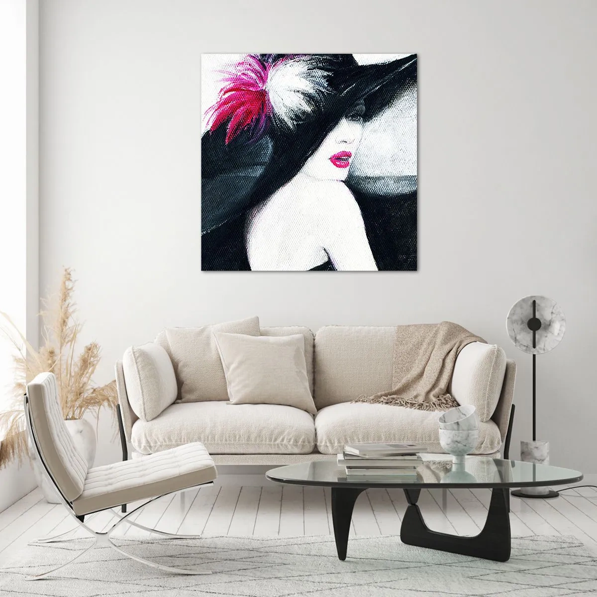 Schilderen op glas - Altijd een geheim - 70x70 cm