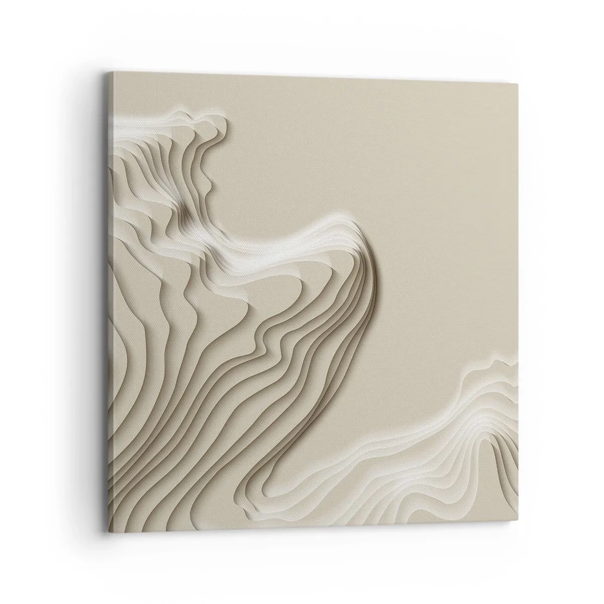 Schilderen op canvas - Kunst topografie - 70x70 cm