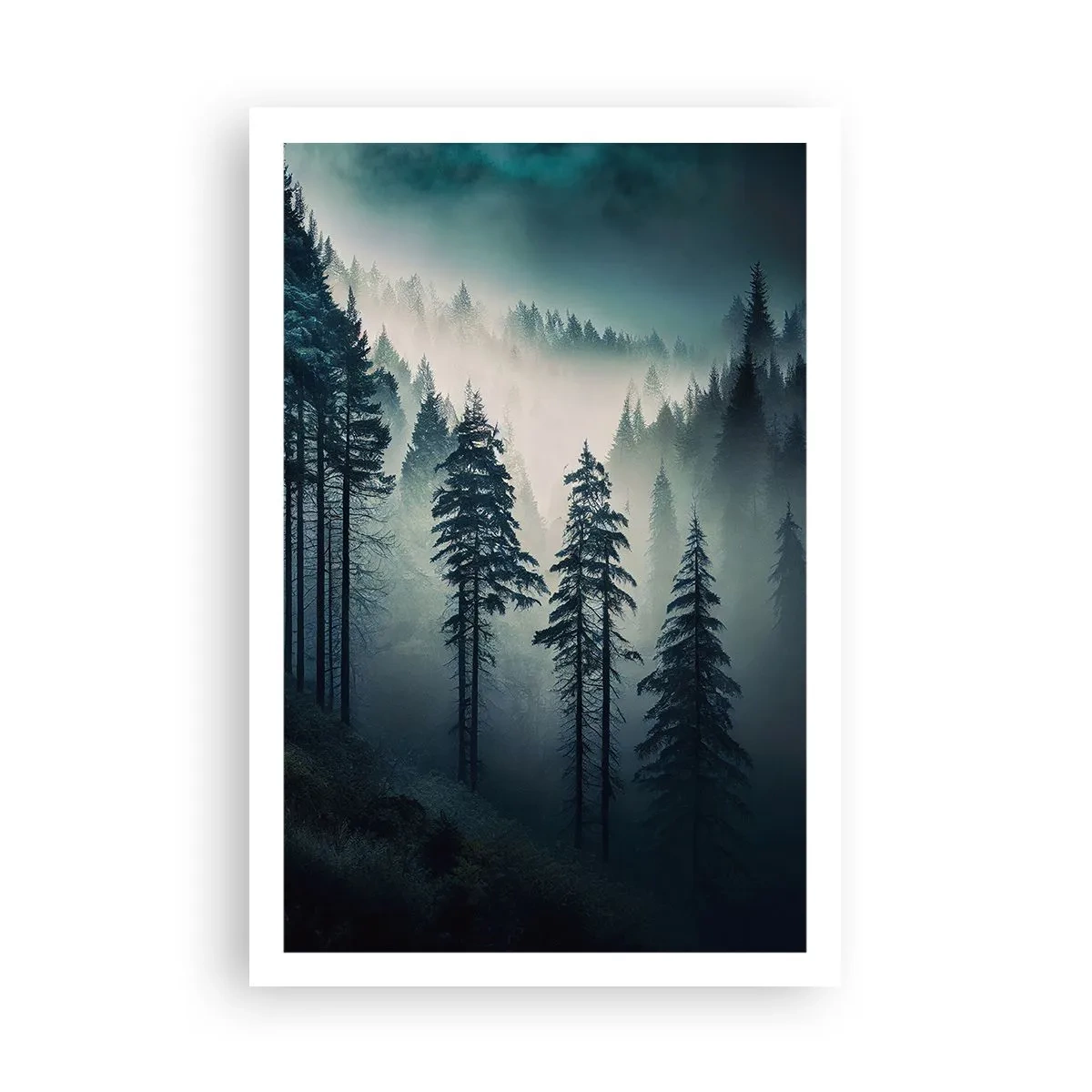 Poster - Berg ochtend - 61x91 cm