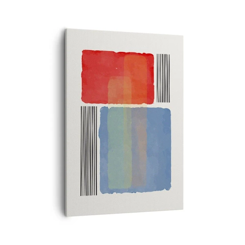 Schilderen op canvas - De geest en de letter van de geometrie - 50x70 cm