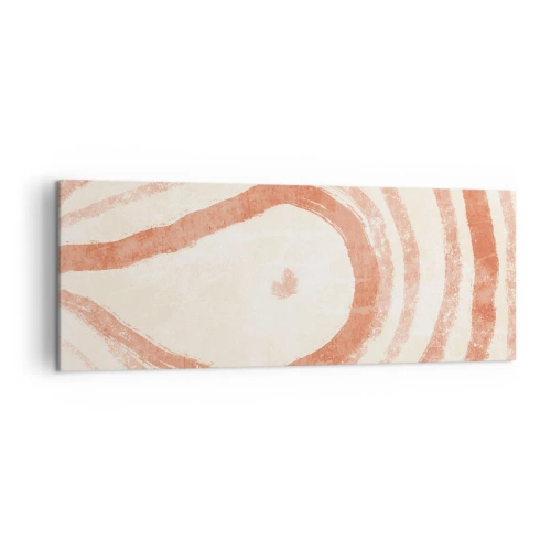 Schilderen op canvas - Koraalcirkels – compositie - 140x50 cm
