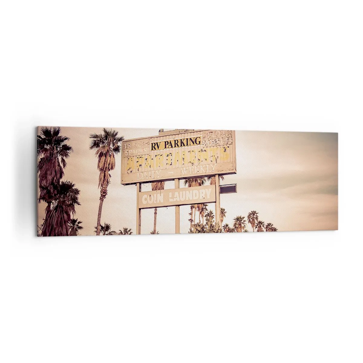 Schilderen op canvas - Hier staat de tijd stil - 160x50 cm