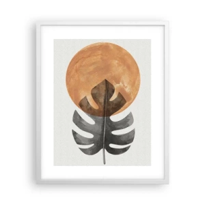 Poster in een witte lijst - Altijd de zon - 40x50 cm