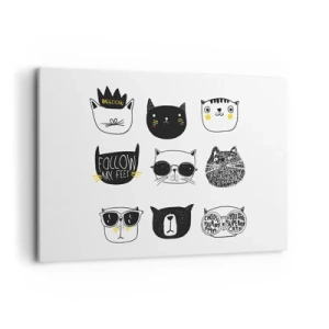 Schilderen op canvas - Iedereen is anders - 100x70 cm