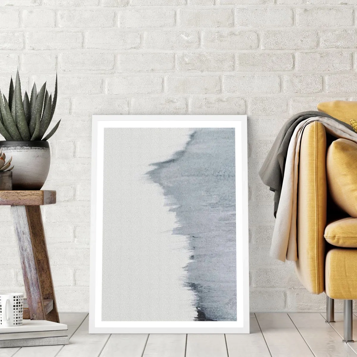 Poster in een witte lijst - Mysterieuze tekst - 70x100 cm