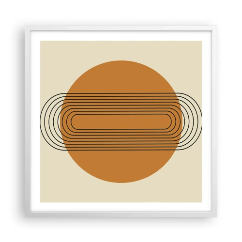 Poster in een witte lijst - Perfect plan - 60x60 cm