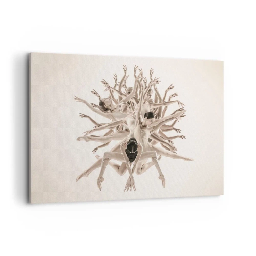 Schilderen op canvas - Bloeiend in dans - 120x80 cm