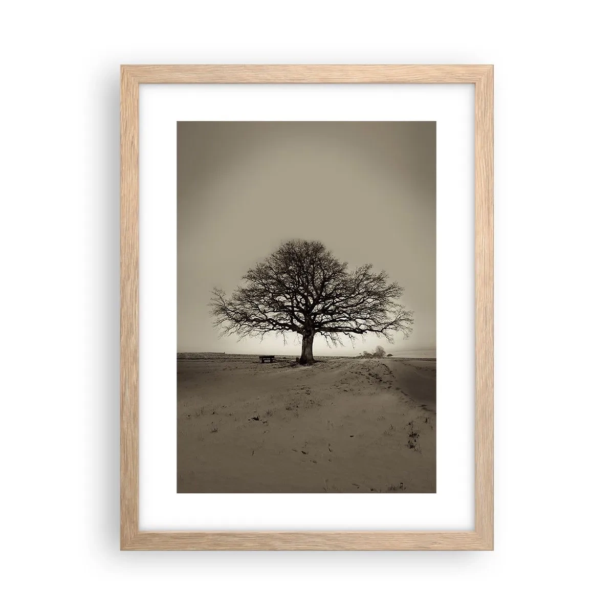 Een poster in een licht eiken lijst - Van hier tot in de eeuwigheid - 30x40 cm