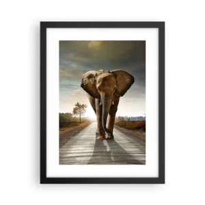 Poster in een zwarte lijst - En helemaal niet in een porseleinen pakhuis - 30x40 cm