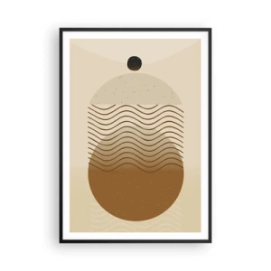 Poster in een zwarte lijst - Over de oorsprong van geometrische figuren - 70x100 cm