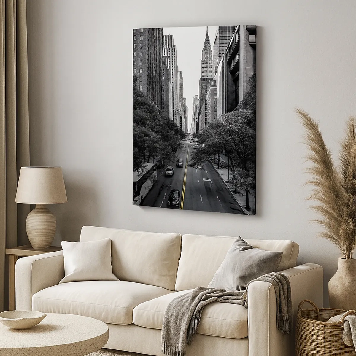 Schilderen op canvas - New York ochtend - 50x70 cm