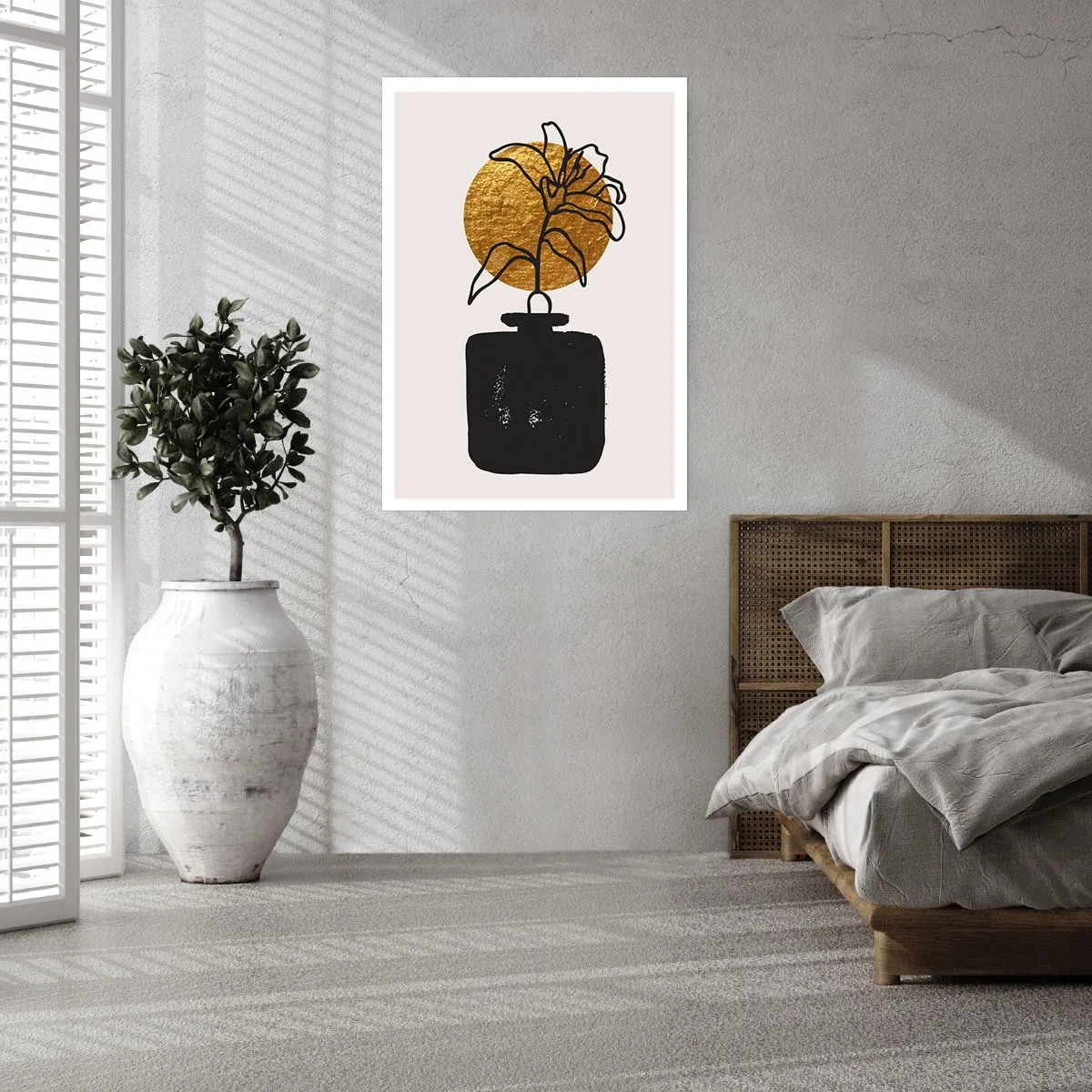 Poster - Schoonheid is goud waard - 40x50 cm