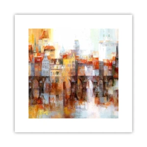 Poster - Ook onder de brug is het mooi - 30x30 cm