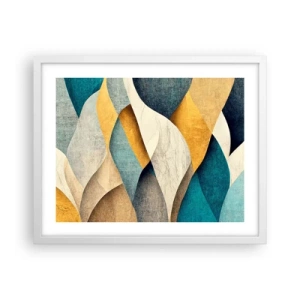 Poster in een witte lijst - Ritme en beweging - 50x40 cm