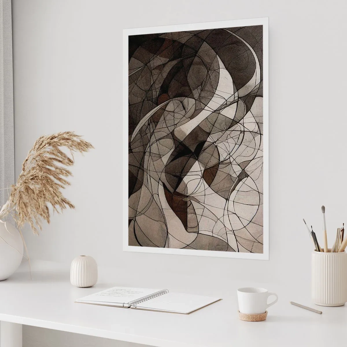 Poster - Circulatie van aardekleuren - 50x70 cm